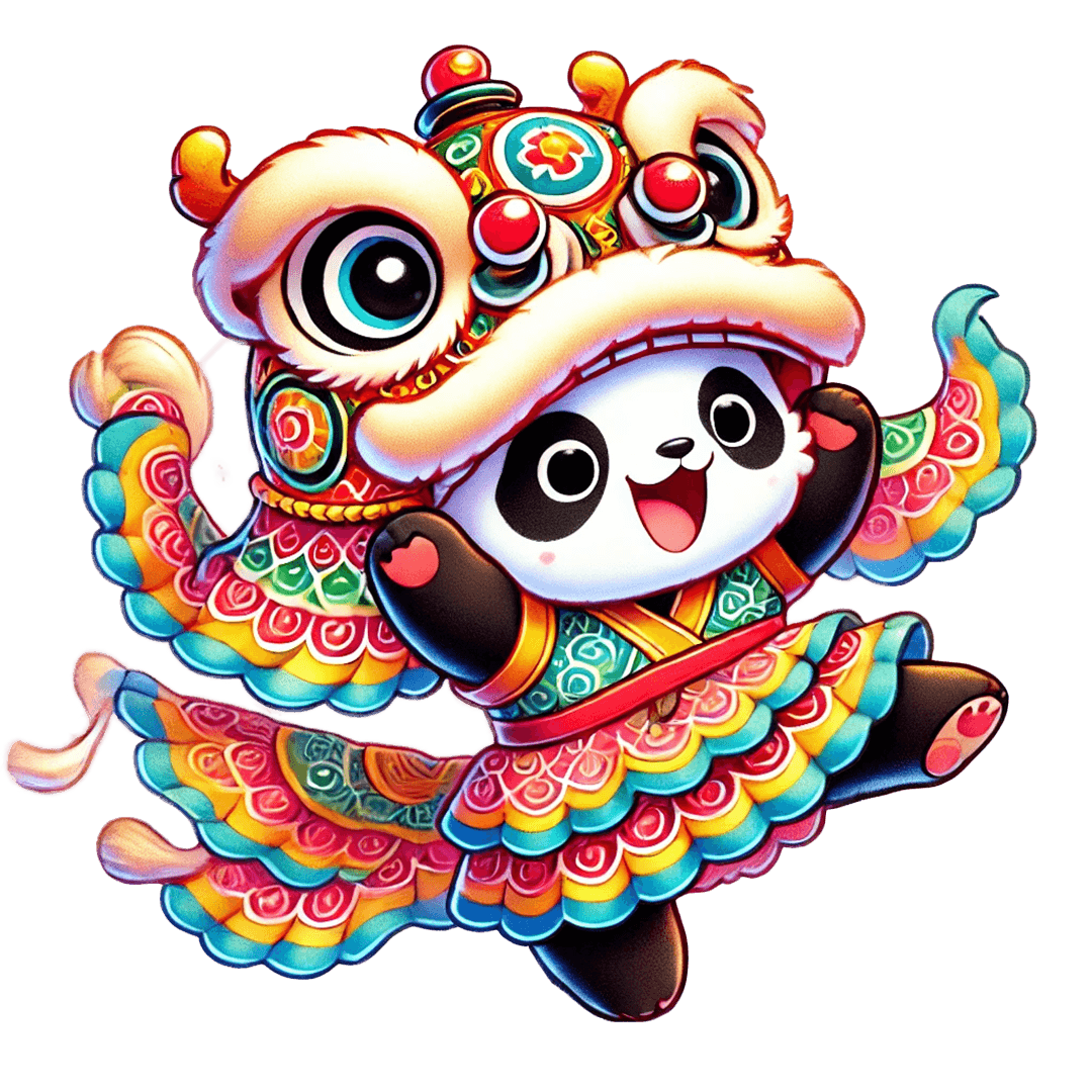 Lion Dance Panda